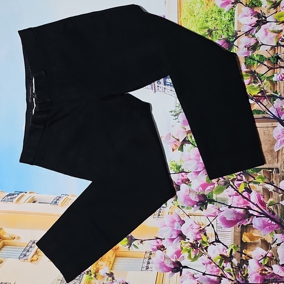 Banana Republic Skinny Crop Black Pants Sloan‎ Size 4 - Picture 1 of 6